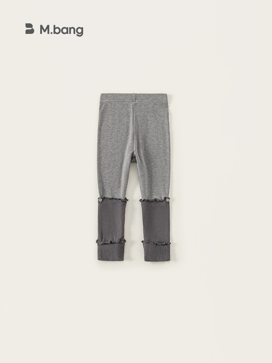 Youbao ropa para niños pantalones para niños primavera y verano nuevos productos pantalones de apilamiento de encaje pantalones para niñas leggings con costuras de estilo occidental