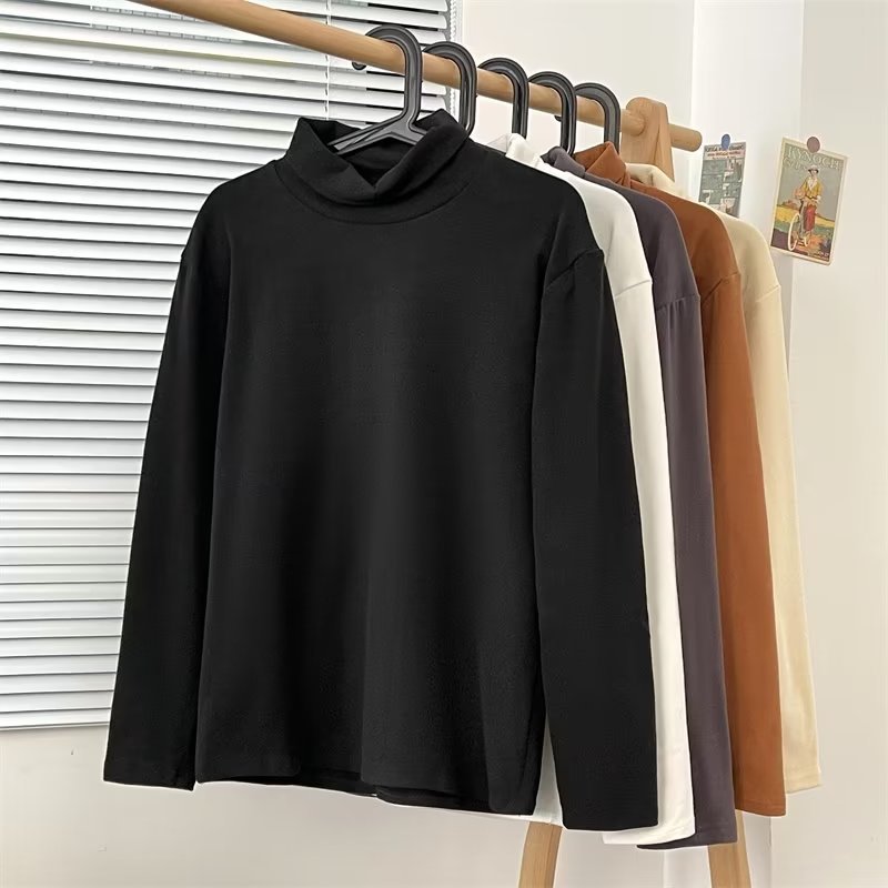 Solid color colored warm T-shirt