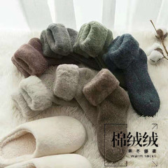 【】Thick socks for women in winter, thickened and velvet warm stockings, wool socks, snow socks, towel ski socks