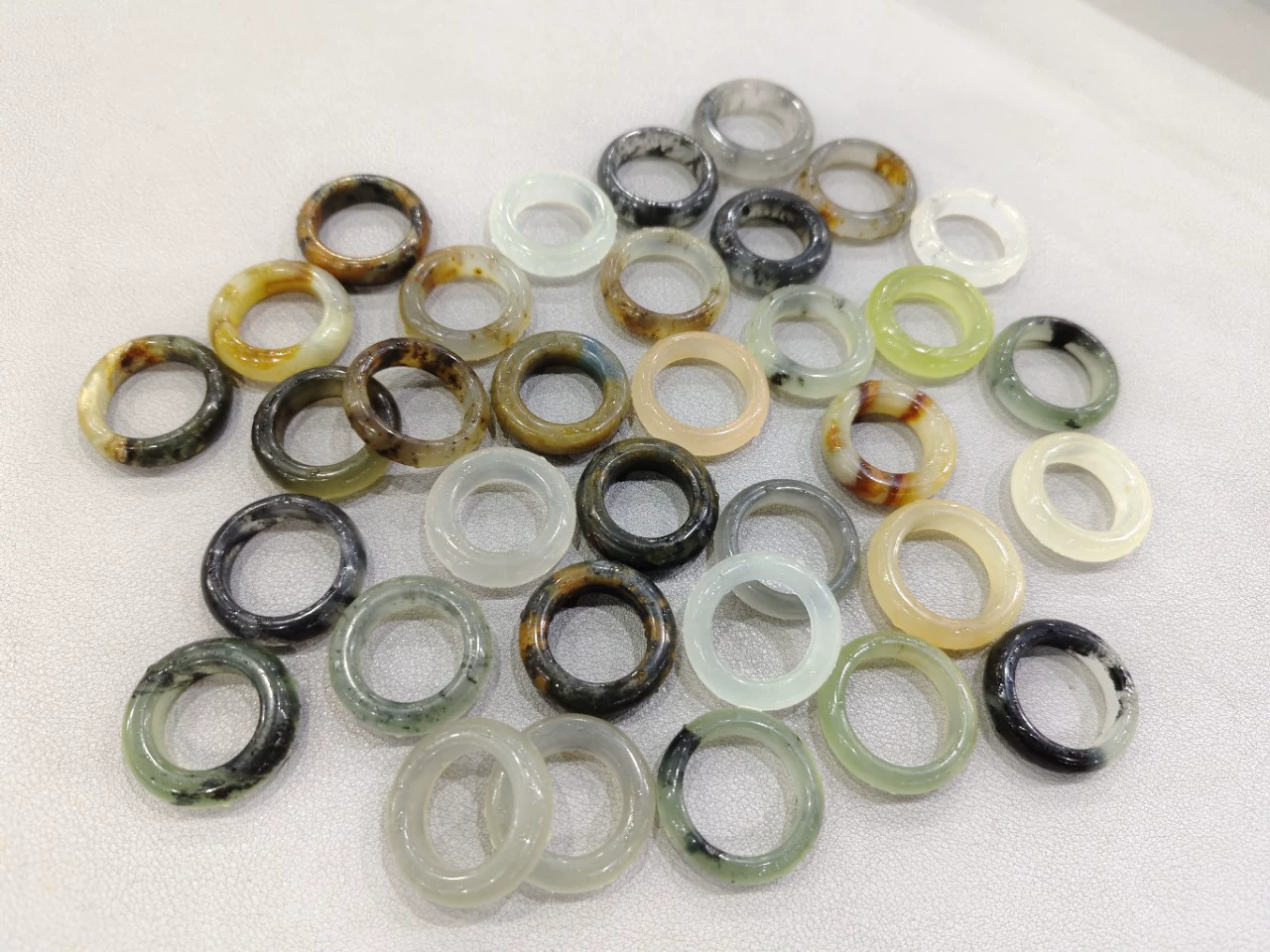 Кольцо из нефрита Xiu, кольцо для бега, кольцо из нефрита с цветком, кольцо с чернилами, ручной кулон, кольцо из нефрита Xiu оптом