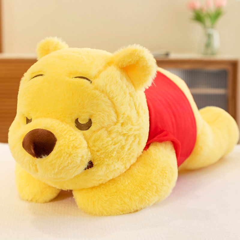 Cute Pooh bear pomelo plush toy Ragdoll bear doll doll bed sleeping pillow gift