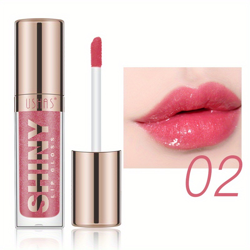 USHAS Europa y América Esmalte de labios de punto transfronterizo Lápiz labial Taza antiadherente Brillo de labios impermeable sin decoloración LG2494A