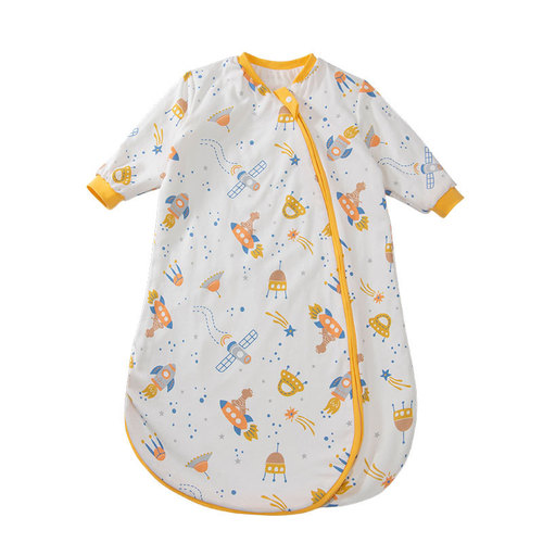 Biduole baby sleeping bag spring, summer and autumn all-in-one pure cotton four-season universal children's anti-kick quilt thin baby sleeping bag