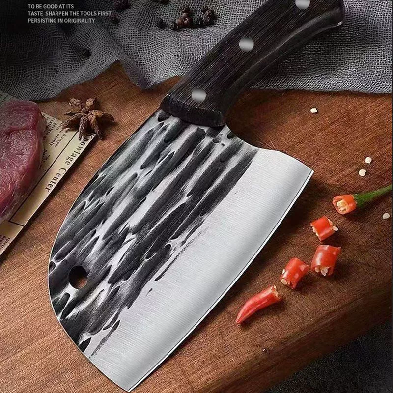 Homemade hand -cutting kitchen knife, sharp cut, dual -use cut, dual -use kitchen chef special cut meat cutting knife