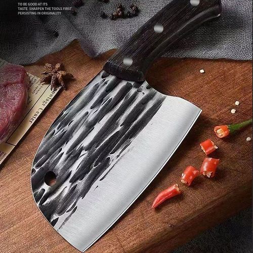 Household Handmade Forged Vegetable Knife Kitchen Chef's Special Meat Slicing Knife Sharp Chopping and Cutting Dual-Use Cleaving and Cutting