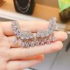 White Diamond + Platinum Stud Earrings [price for one pair]