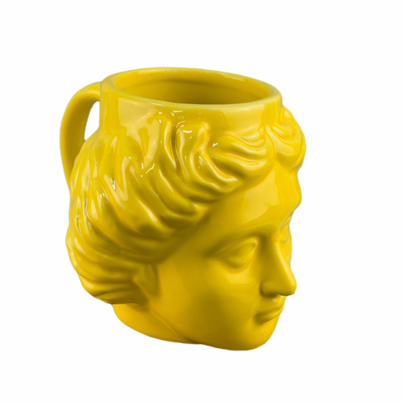 Apollo David Avatar creativo Taza de cerámica cabeza romana taza de té Oficina taza de agua taza de café retrato