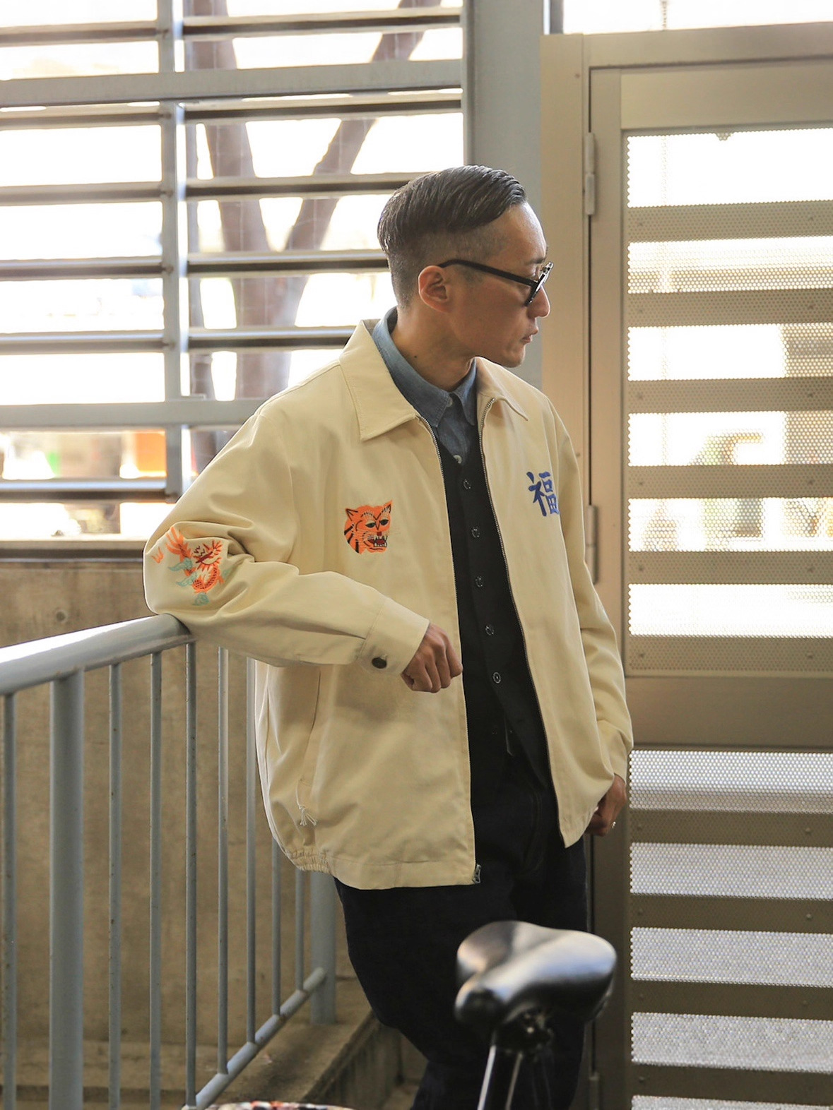 Spring and Autumn Yokosuka Jacket Vietnamese Embroidery Oriental Retro Vietnam Jacket Ami Khaki Work Jacket 2