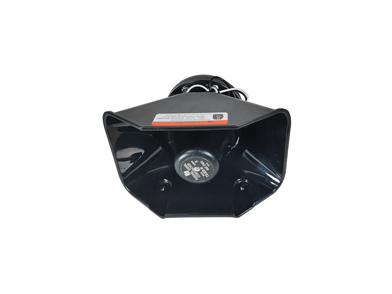 12V Car Alarm Speaker 200W High-Power Loudspeaker Siren Speaker Slanted Design Black Horn Speaker