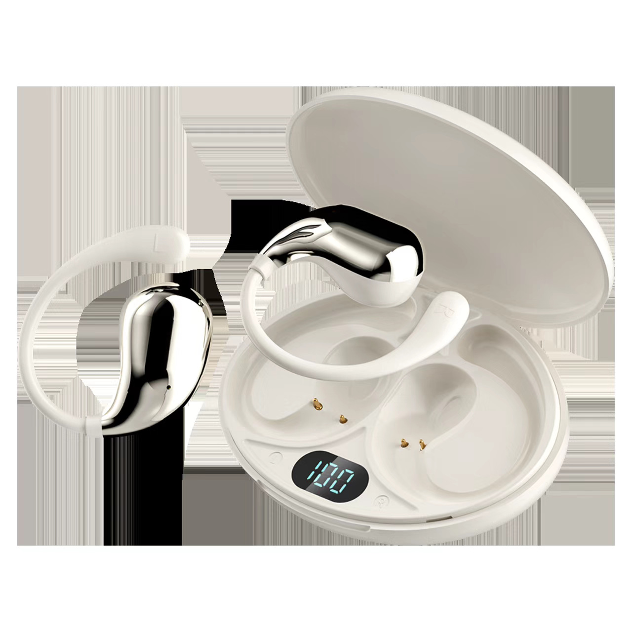 跨境新款OWS蓝牙耳机D900 挂耳式气传导超长续航无线运动蓝牙耳机