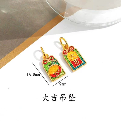 Long-Lasting Vietnamese Sand Gold Gourd Zərgərlik ara hissələri - daji-pendant