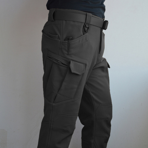 Fall/Winter Outdoor Fleece-Enhanced Tactical Pants for Men: Special Forces Camo Pants, Workwear, Fleece-Lined IX7 Training Pants, Military Enthusiast Gear