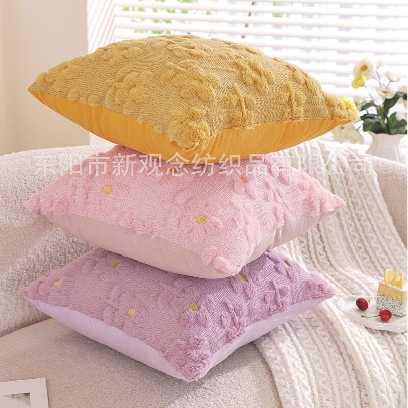 春夏の花刺繍枕カバー、豪華なキルティングソファ枕カバー、ベッドサイドクッション、クロスボーダー推奨装飾枕カバー|undefined