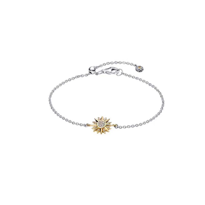 Panjiadora 925 スターリングシルバー ブレスレット テニス ラケット 新しいブレスレット ベーシック ブレスレット|undefined