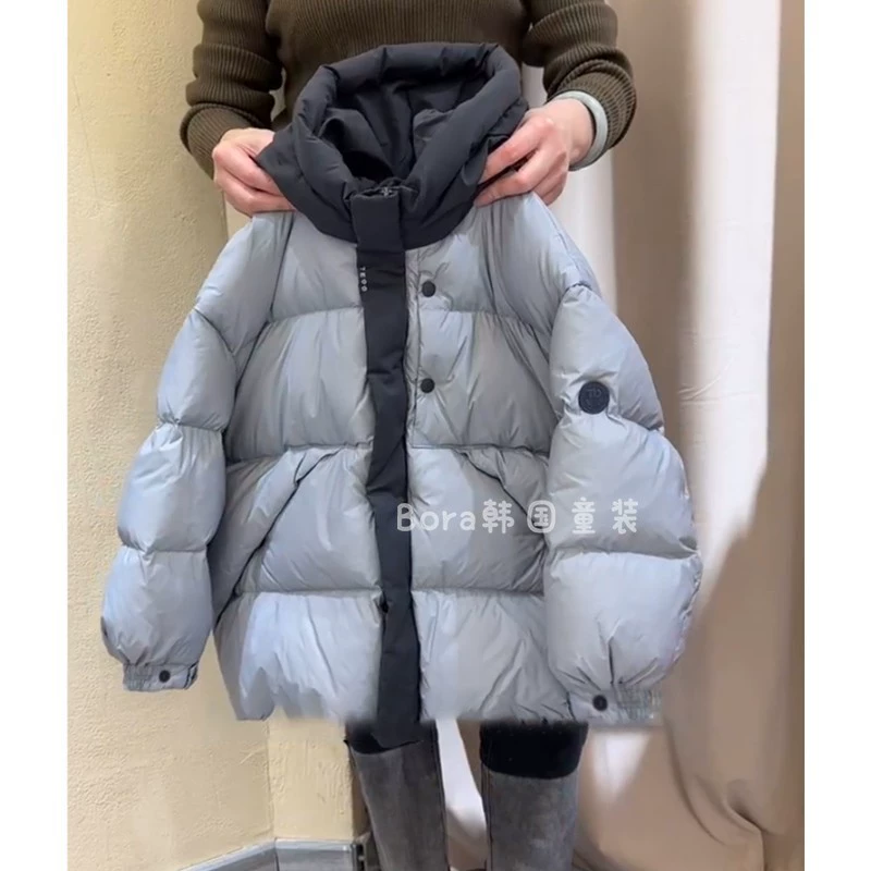 Children's winter light and thin keep warm velvet down jacket for boys, duck down