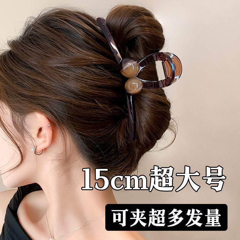 2025新款发夹女后脑勺抓夹鲨鱼夹发卡高级感发抓慵懒风盘发夹头饰|undefined