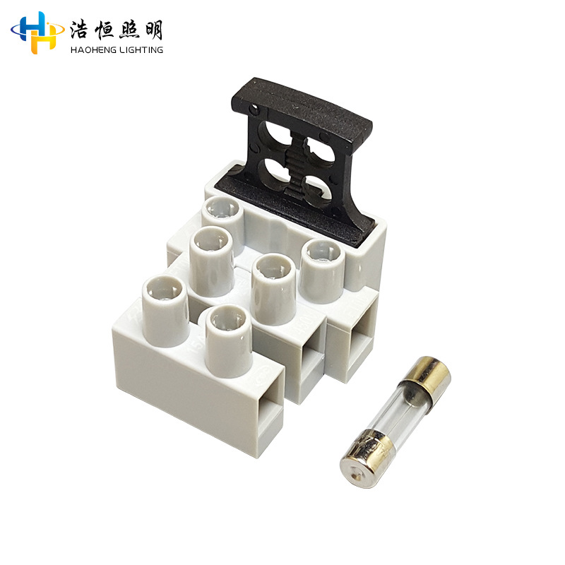 FT06保险端子 欧规VDE认证防火阻燃三位保险丝铜芯接线端子接线柱