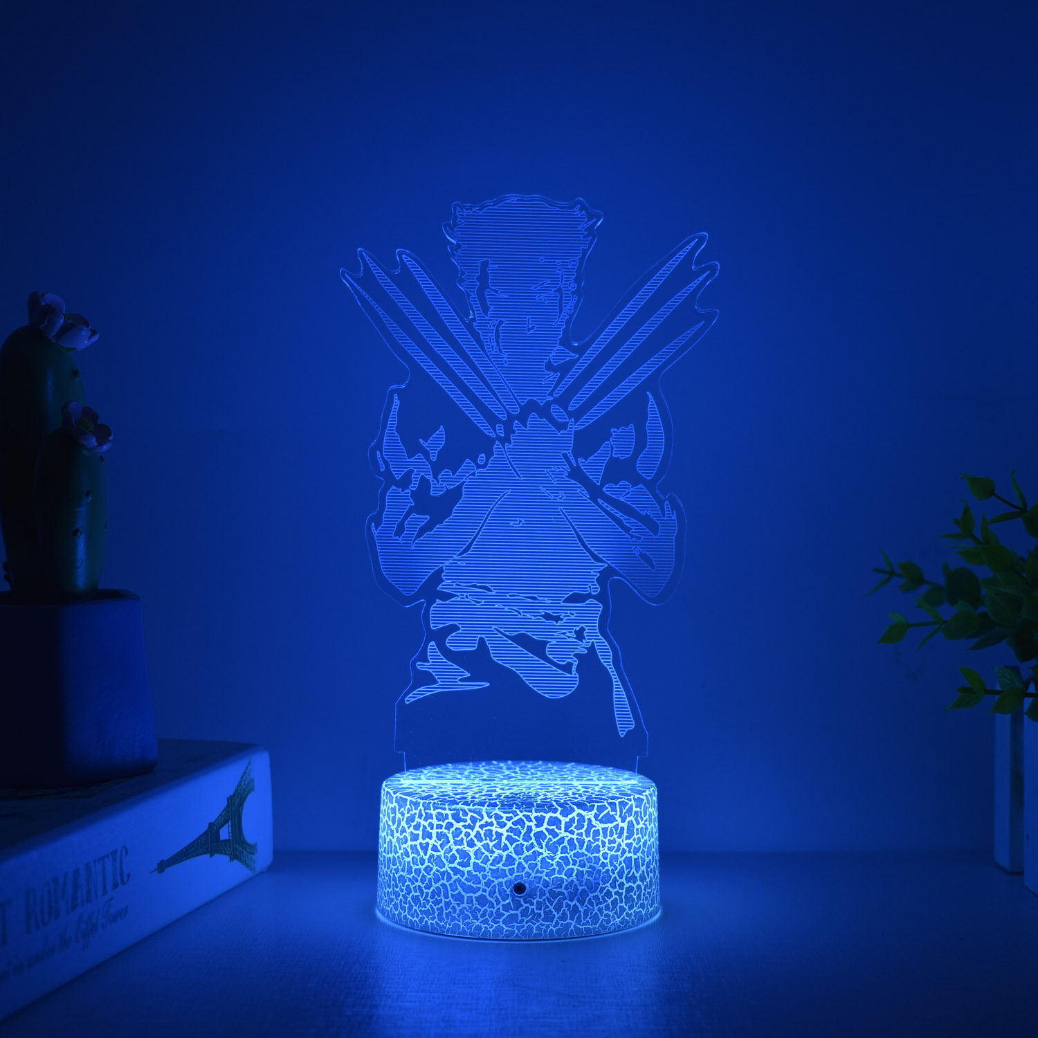 Transfronteriza serie de superhéroes Spider-Man Iron Man periférico 3D luz de la noche luz creativa pintura decoración adornos hechos a mano