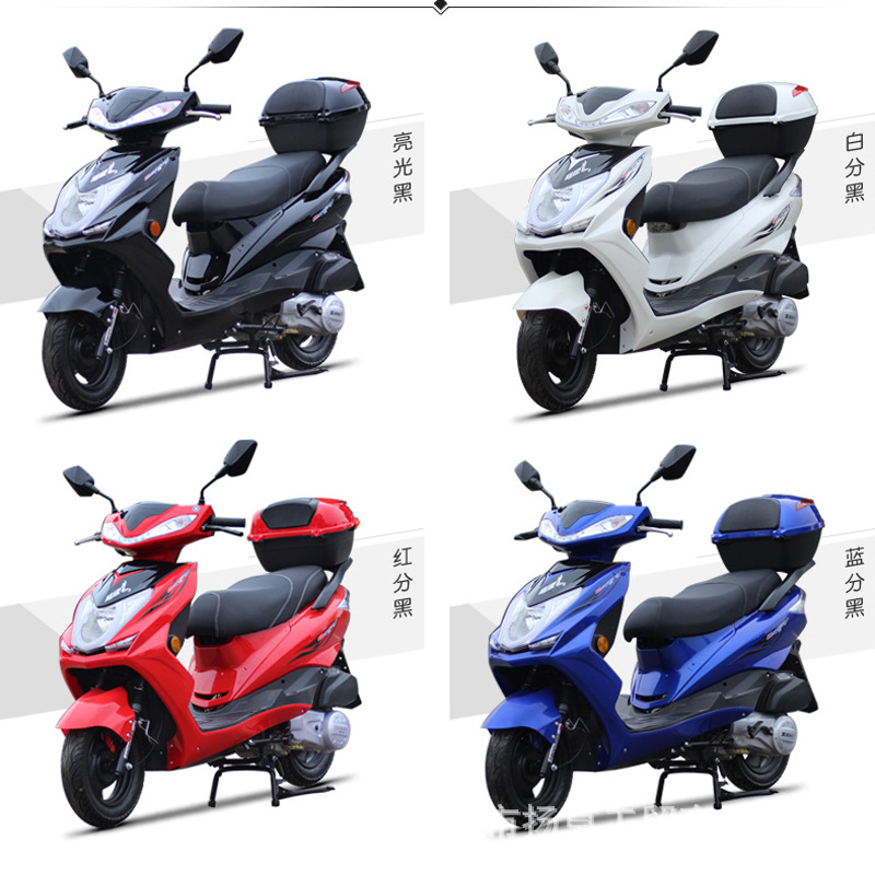 Xinxun Eagle motocicleta nacional cuatro inyección eléctrica adulto de dos ruedas de combustible 125CC puede licencia fábrica de scooter al por mayor