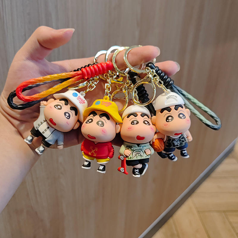 Crayon Xiaoxin keychain small gift pendant car keychain doll schoolbag pendant small commodity jewelry wholesale Crayon Xiaoxin keychain small gift pendant car keychain doll schoolbag pendant small commodity jewelry wholesale