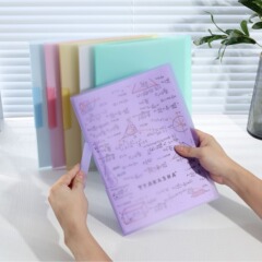 康百回転側ボタン式ppファイルa 4レバークリップ清新色スイングクリップファイルクリップファイルクリップ