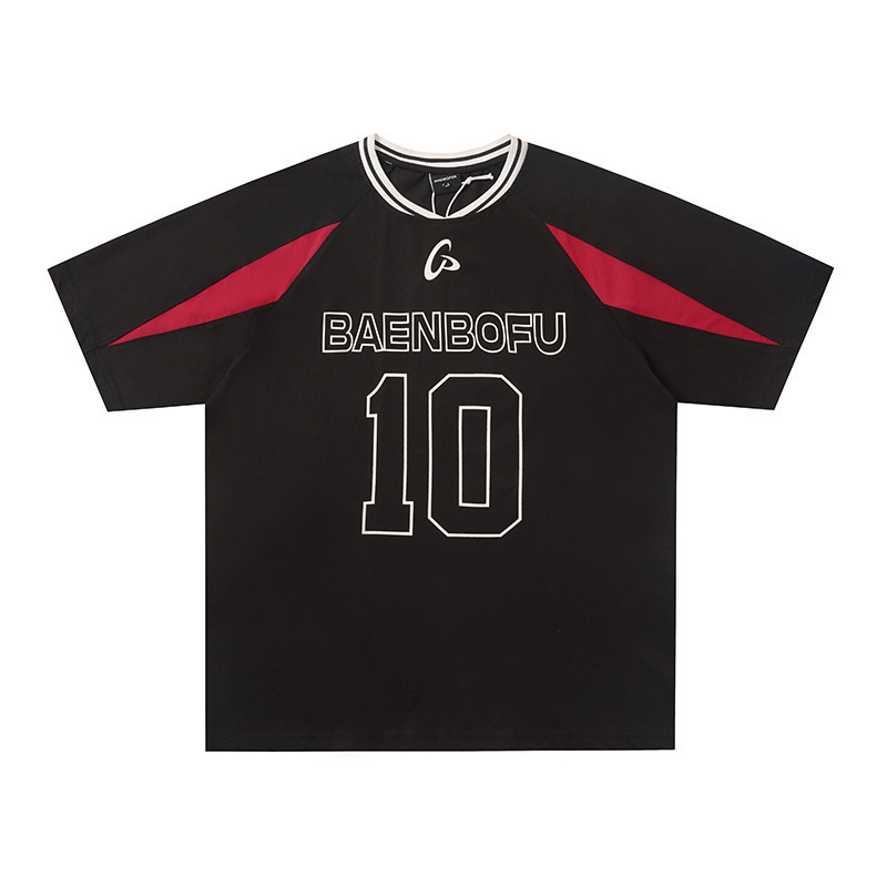 Jiayiku 2026 New Summer T-Shirt American-Style Jersey Unisex Racing Short-Sleeve Football Sports Top Base Shirt