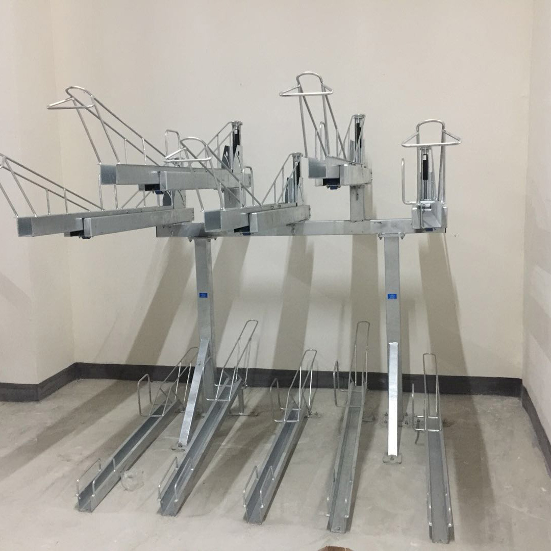 Xianfeng Carbon Steel Double-Deck Bicycle Parking Rack Space-Saving Three-Dimensional Bike Parking Rack Double-Layer Parking Rack
