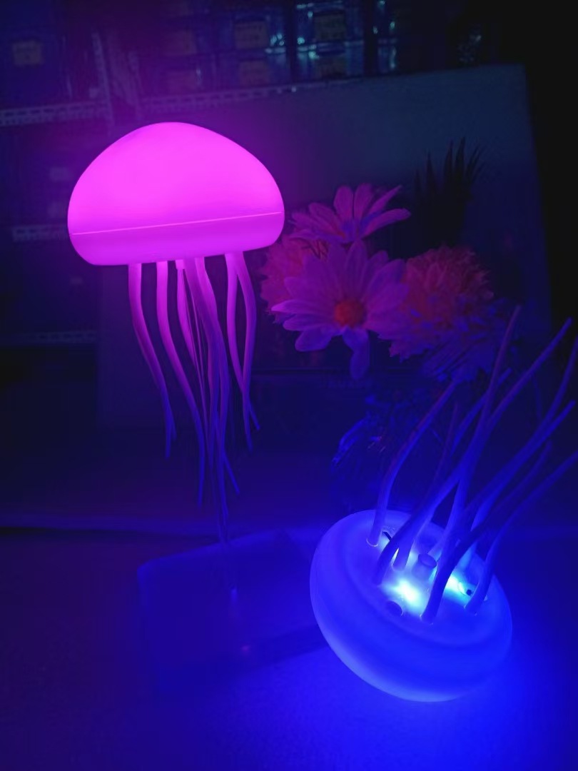 Luz nocturna LED con control de voz, lámpara creativa para dormitorio estilo Amazon