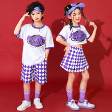 六一儿童啦啦队演出服男童装街舞潮服小学生运动会拉拉队表演服装