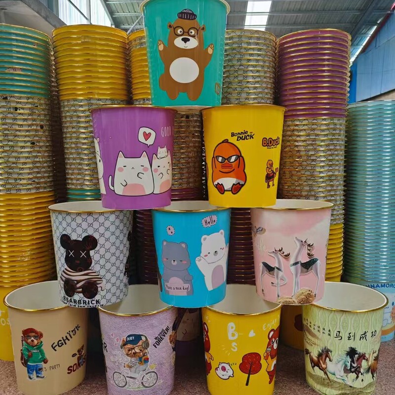 Press ring trash can factory direct sales of valuable press ring decals cheap trash can export trash can