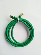 绿色现货CAT6A SSTP低烟无卤网络跳线 超六类双屏蔽LSZH万兆网线