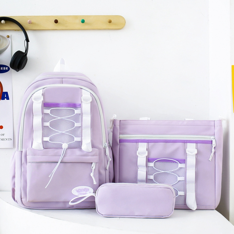 Mochila escolar niña coreana escuela secundaria japonesa mochila simple moda escuela primaria mochila de gran capacidad estudiantes de secundaria ins