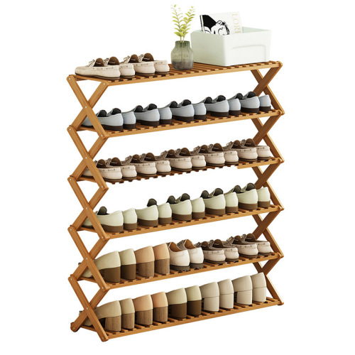 Folding shoe rack without installation, household simple entryway multi-layer dormitory rental house shoe cabinet storage magic saves space