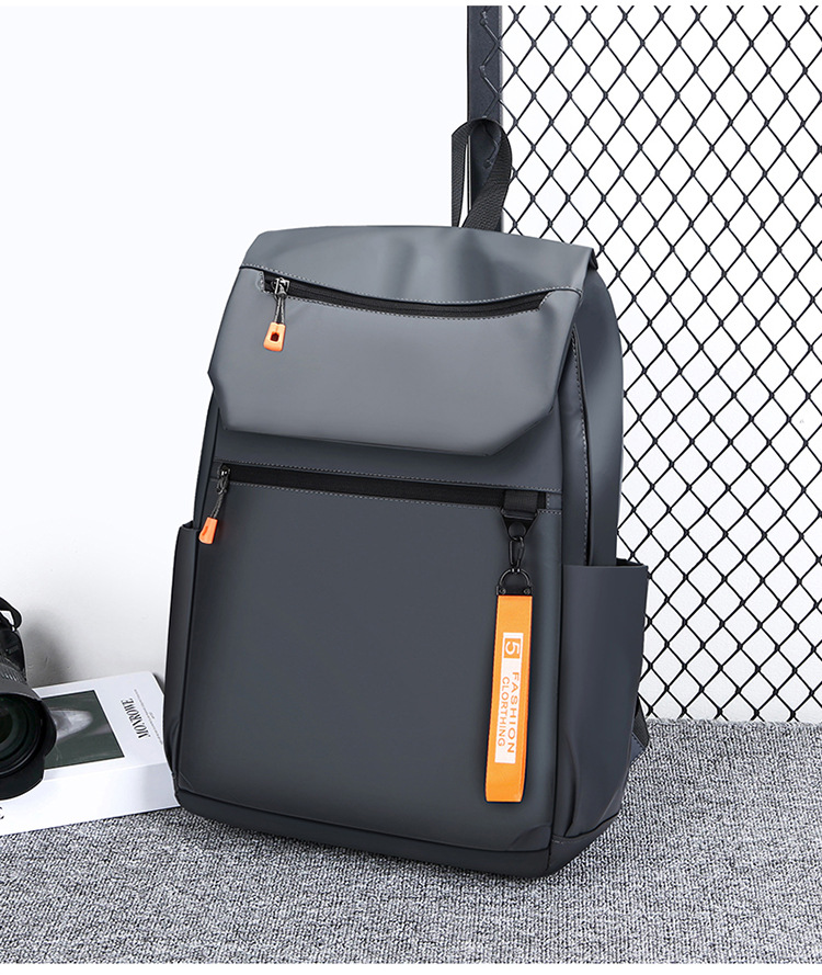 Flip cover trendy college student backpack, large-capacity multi-functional outdoor sports backpack, three-dimensional and stylish backpack undefined