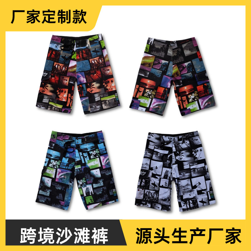 Trendy brand Billabong peach skin beach pants men's printed quick-drying loose surfing pants pants pants wholesale