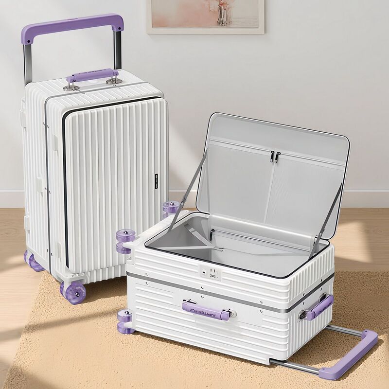 Cross-border thickened hard-shell suitcase for men and women, with universal wheels, wide handle, large capacity, expandable, and side-opening lid Cross-border thickened hard-shell suitcase for men and women, with universal wheels, wide handle, large capacity, expandable, and side-opening lid