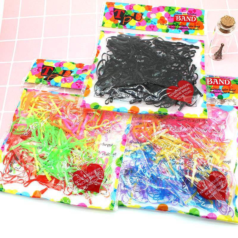 Children's disposable hair rope, hair accessory, pack, base rubber rings, material