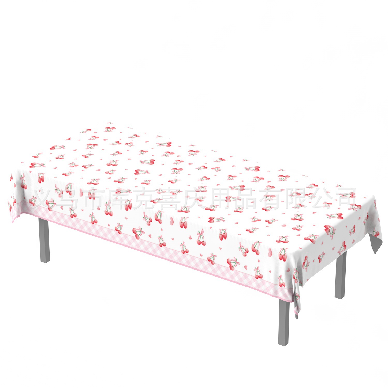 Inventario de arco de cereza tema bandeja de cumpleaños tazas de papel toallas de papel set de cubiertos decoración de fiesta de cumpleaños para niños