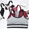 Lace top with cups, underwear, sports bra for elementary school students, T-shirt, English, beautiful back