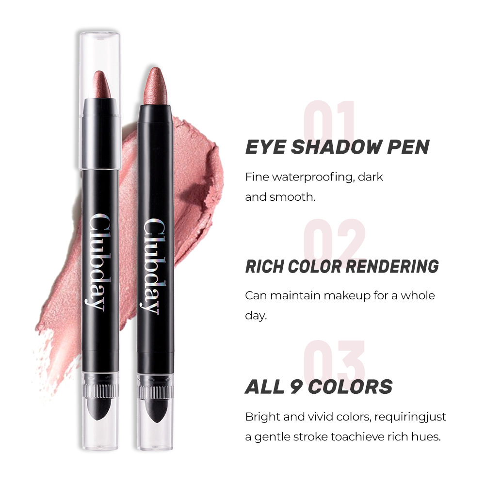 Cross-border bestseller Eye shadow stick, pearlescent eye shadow pen, high-gloss brightening, non-smudging eye makeup set Eye Shadow undefined