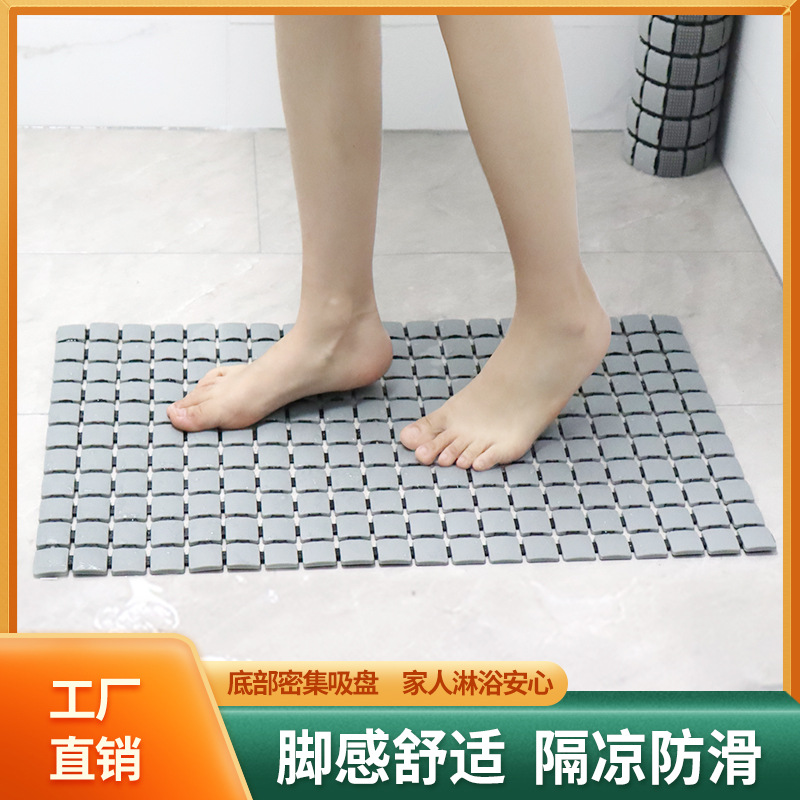 Hotel baño antideslizante estera ducha estera cocina hogar piso estera puerta del baño a prueba de agua ventosa masaje alfombra del piso