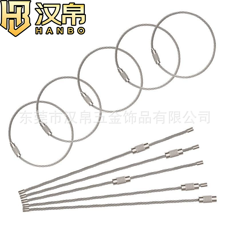 Производители поставляют из нержавеющей стали трос кольцо резиновое проволочное кольцо Багажная Бирка Кольцо На складе оптом