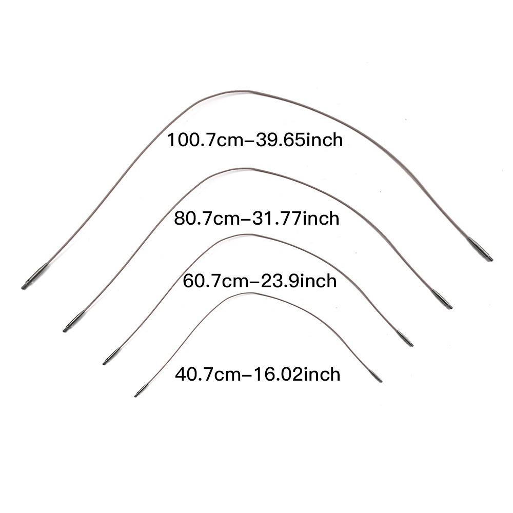 Aguja de suéter rosa, aguja de anillo desmontable de alúmina, aguja de anillo multifuncional, longitud de 100MM13 paquete de pago