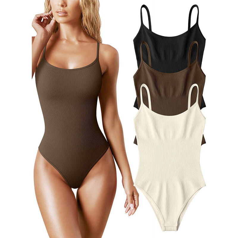 2023 cross-border European and American women's clothing Amazon AliExpress hot summer sexy strap tight one-piece triangle shorts