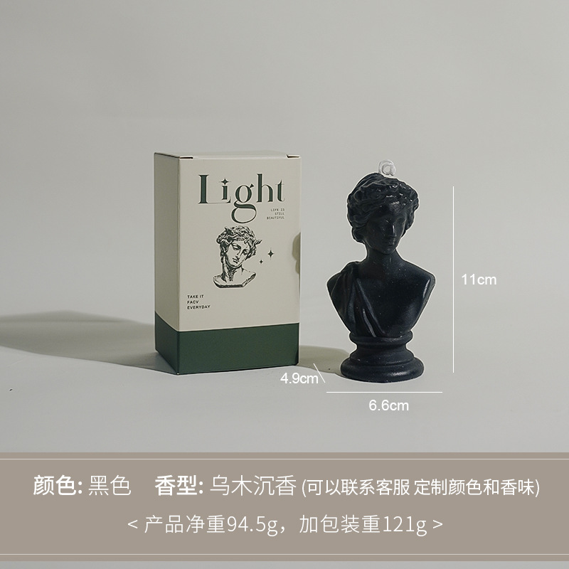 David modelado personajes perfumes decoración adornos hechos a mano atmósfera sensación vela vela vela de banano transfronteriza vela personalizada