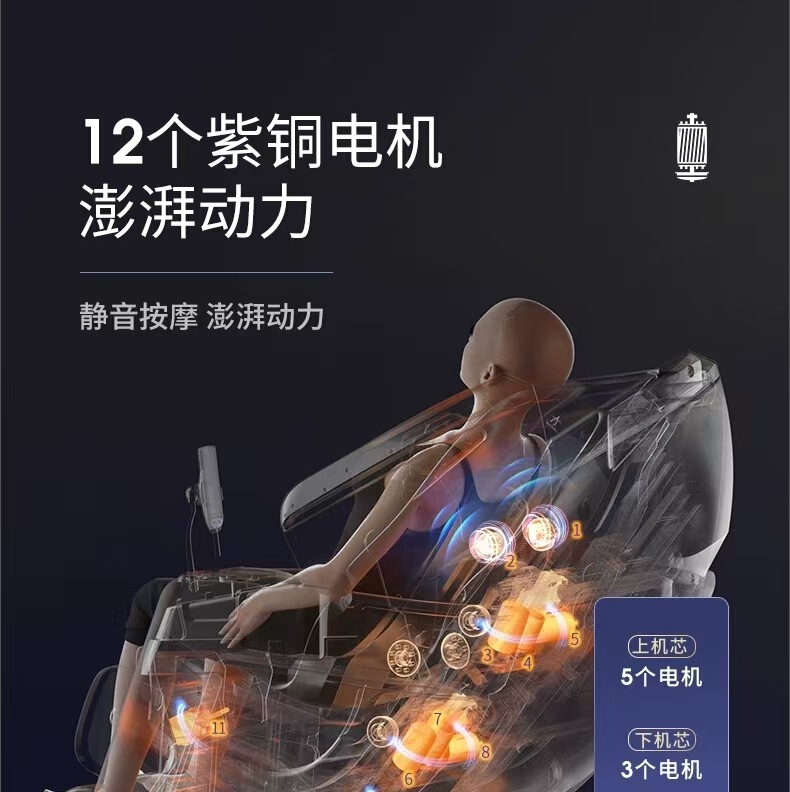 2025智能机械手按摩椅双机芯SL加长导轨全身自动拉伸豪华太空舱椅|undefined