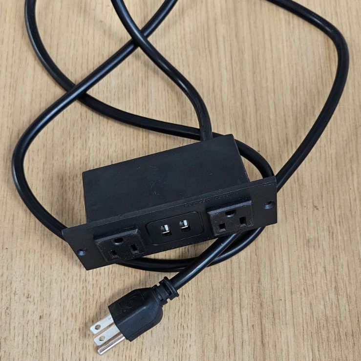 01美标插座家用户外便携袋小型排插厂家批发双口排插