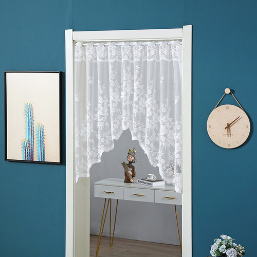 French country lace entryway triangle curtain decorative curtain half curtain kitchen bedroom curtain door curtain half curtain curved curtain