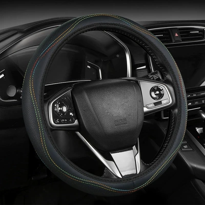 Cross-Border Steering Wheel Cover, Universal Steering Wheel Protective Cover for All Seasons, No Inner Ring, Elastic Anti-Slip Car Steering Wheel Cover