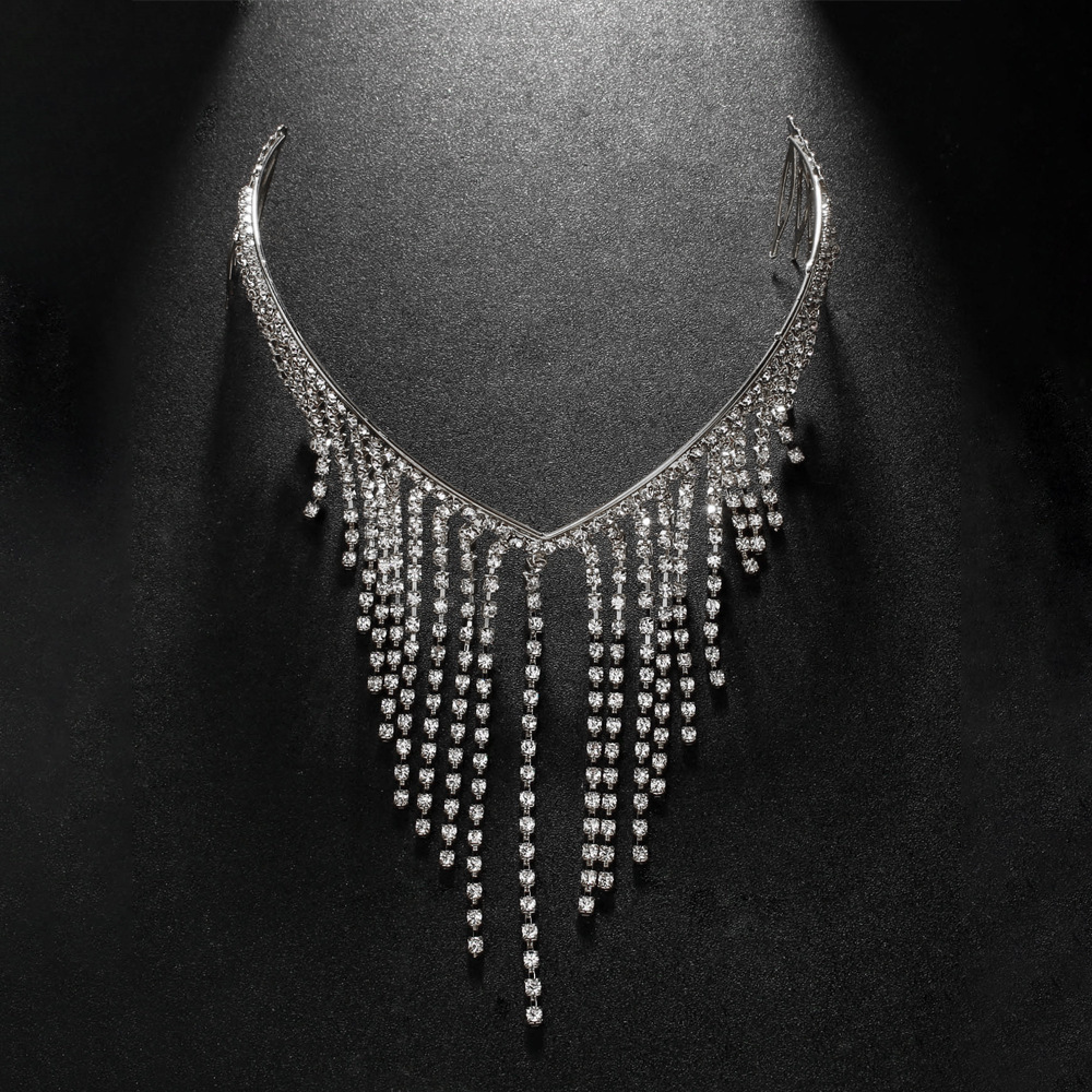 Ventas transfronterizas calientes de diamante bordilla de cabello de la mujer de hadas moda universal accesorios para el cabello de citas diarias gorras